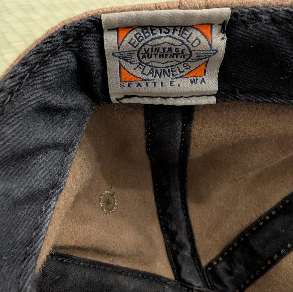 RARE Filson x Ebbets Field Flannels Wool Hat Leather Strap Made in USA - Picture 3 of 10